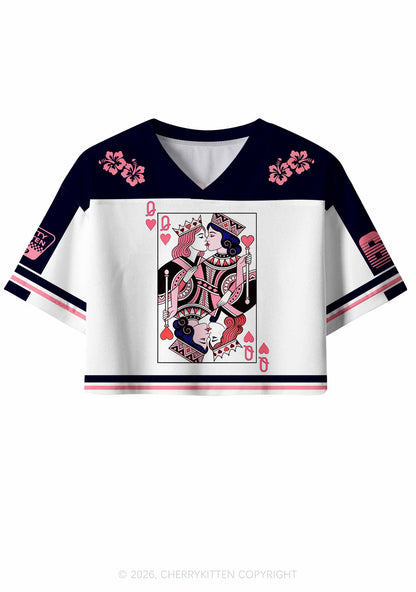Queens Kissing Pride Y2K Crop Sport Jersey Shirts Cherrykitten