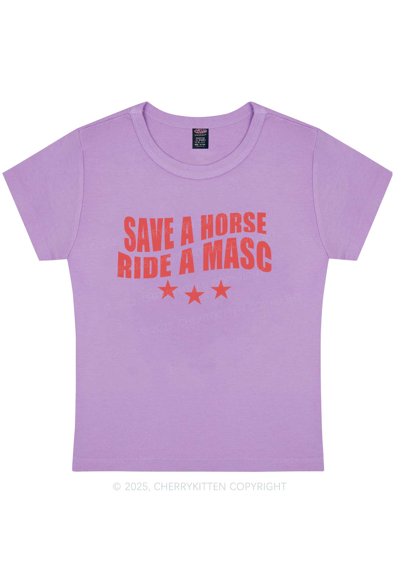 Ride A Masc Pride Y2K Baby Tee Cherrykitten