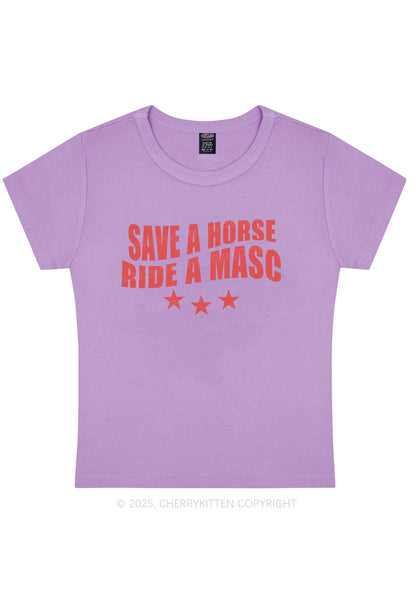 Ride A Masc Pride Y2K Baby Tee Cherrykitten