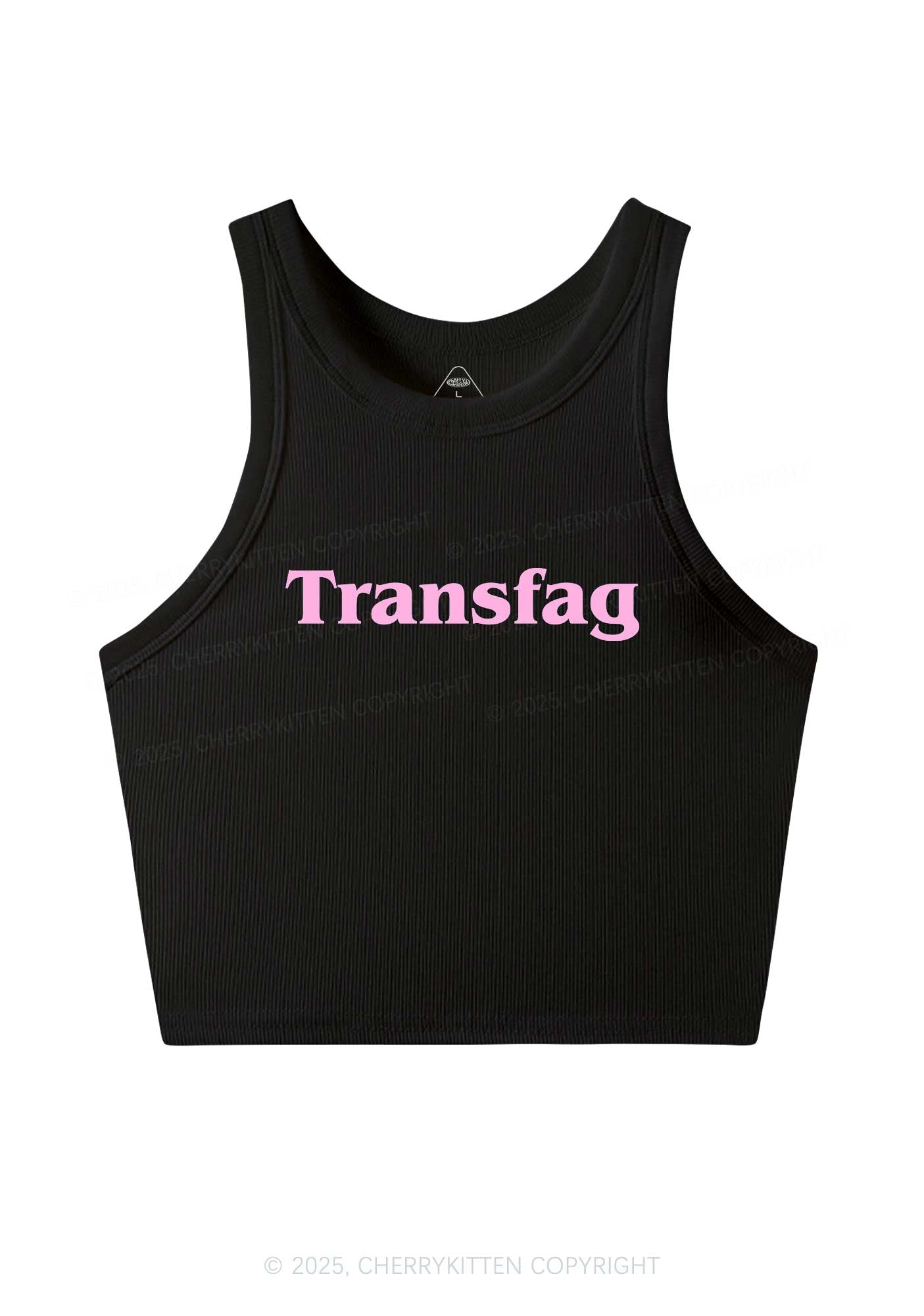 Transfag Y2K Crop Tank Top Cherrykitten