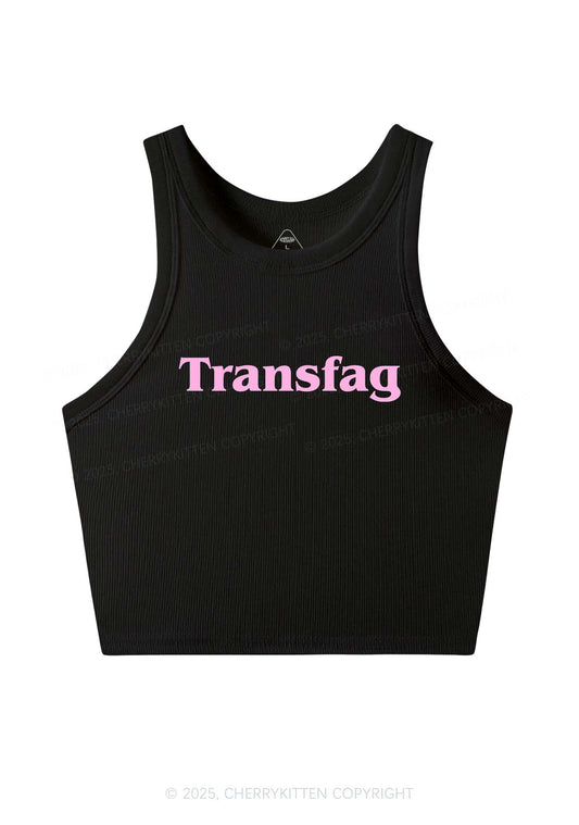 Transfag Y2K Crop Tank Top Cherrykitten