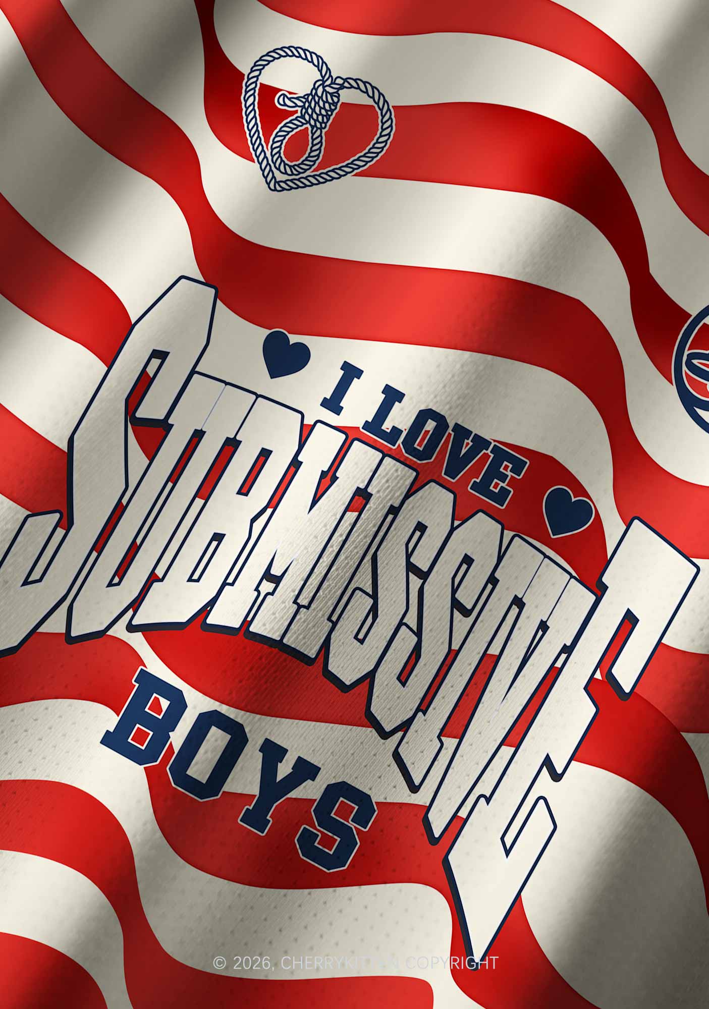 I Love S Boys Y2K Football Jersey Shirts Cherrykitten