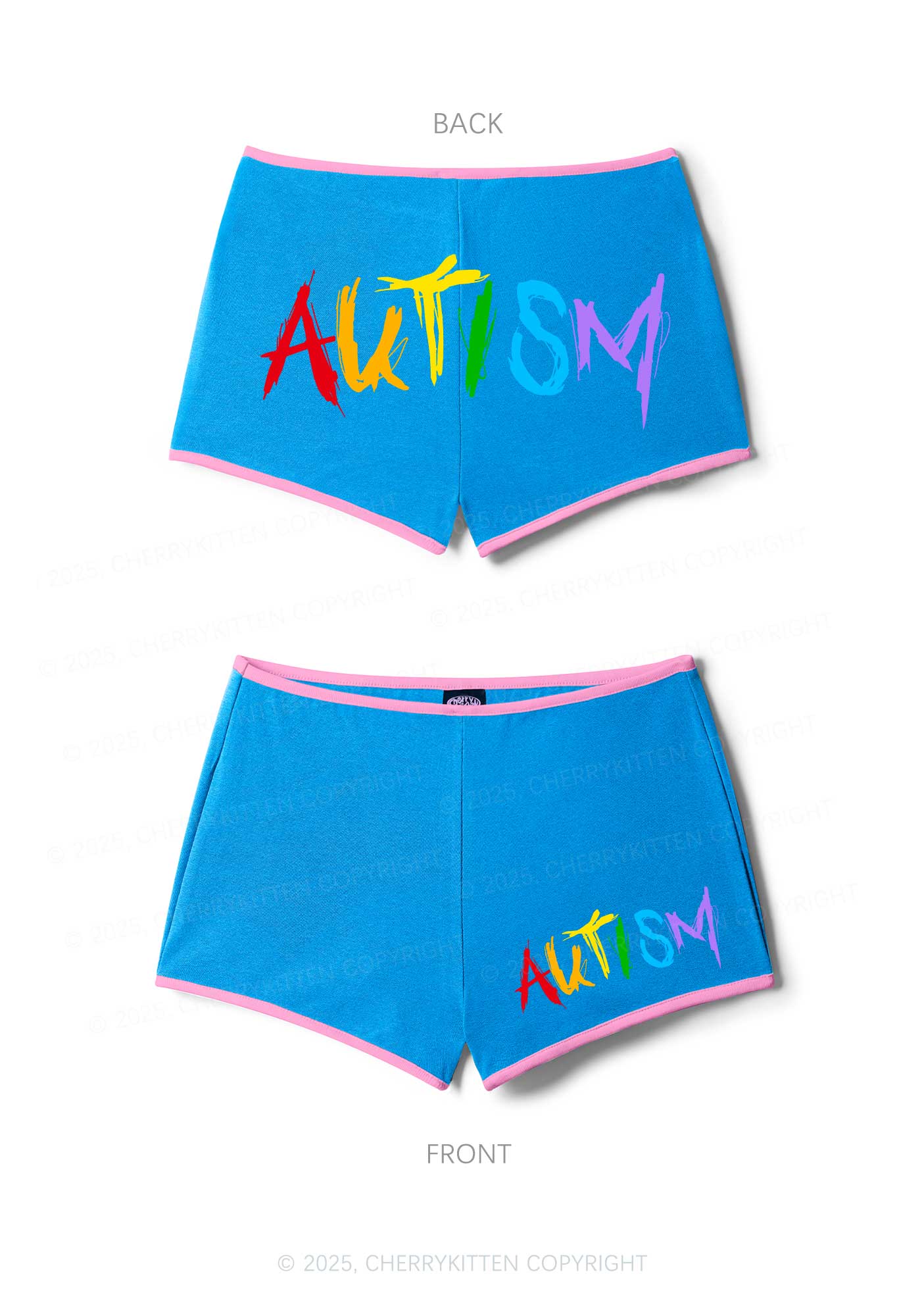 Satan Autism Y2K Booty Shorts Cherrykitten