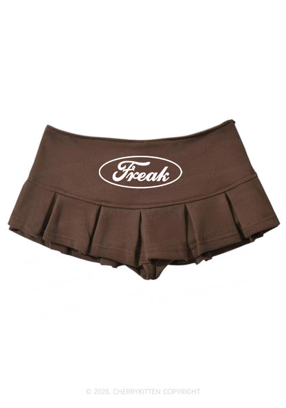 Oval Freak Y2K Mini Pleated Skirts Cherrykitten