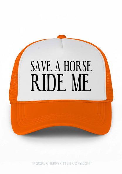 Ride Me Y2K Colorblock Trucker Hat Cherrykitten