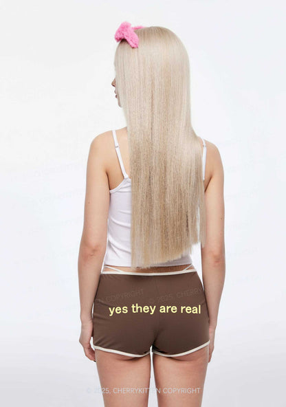 Yes They Are Real Y2K Booty Shorts Cherrykitten