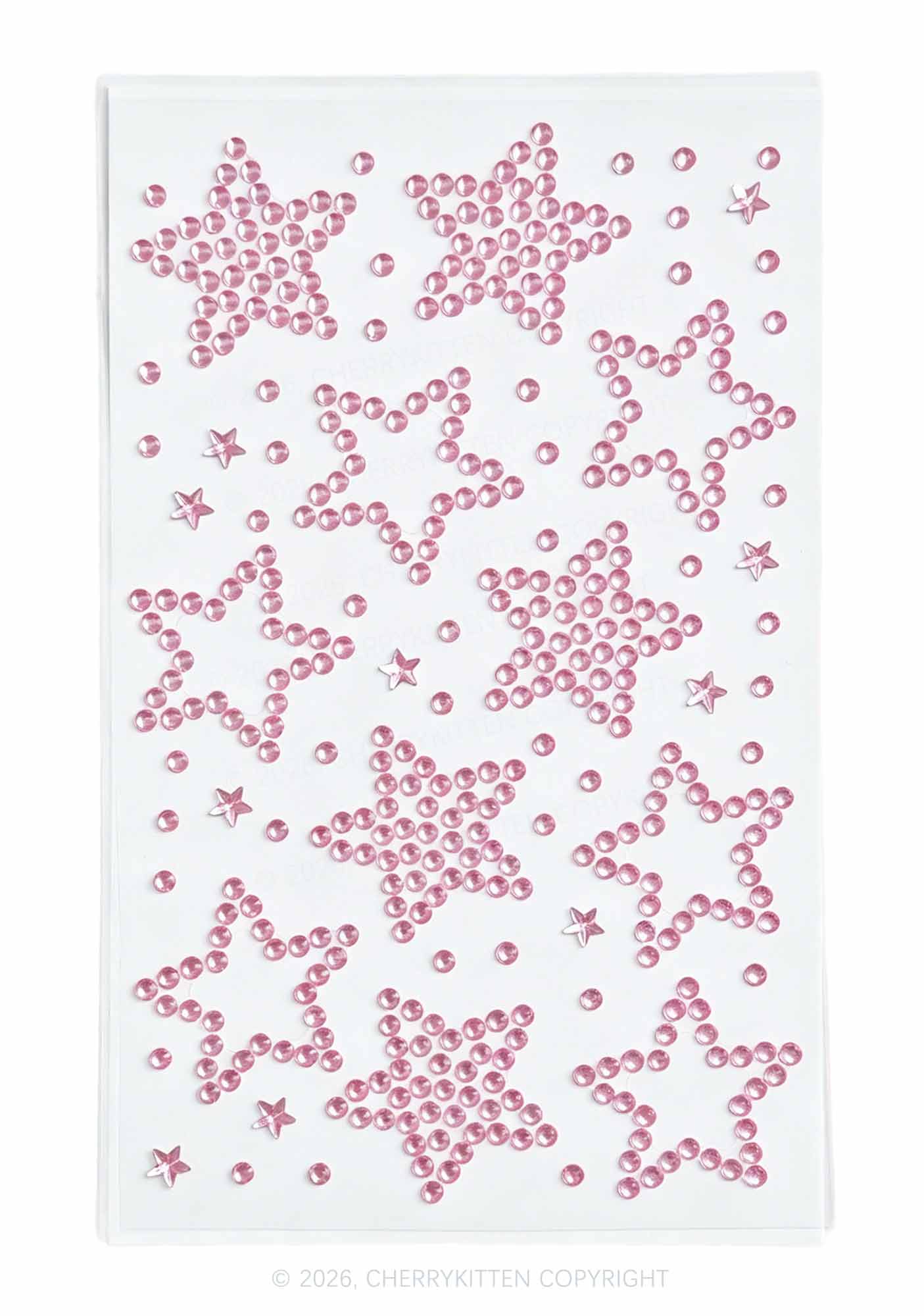 1pc Star Rhinestone Y2K Face Sticker Cherrykitten