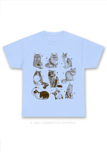 Retro Kitten Y2K Chunky Shirt Cherrykitten