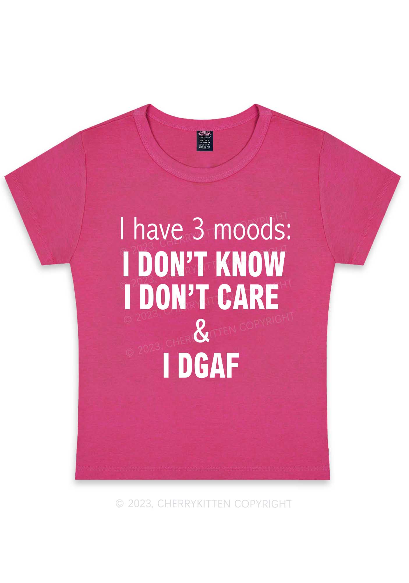 Curvy I DGAF Y2K Baby Tee Cherrykitten