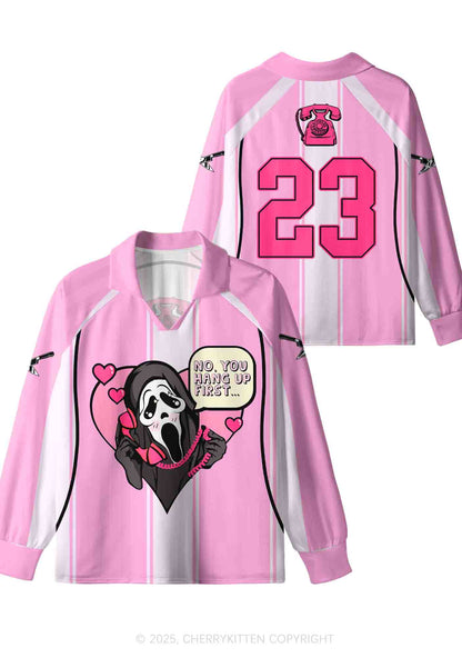 Halloween Custom Horror Hang Up Frist Y2K Sport Long Sleeve Jersey Shirts Cherrykitten