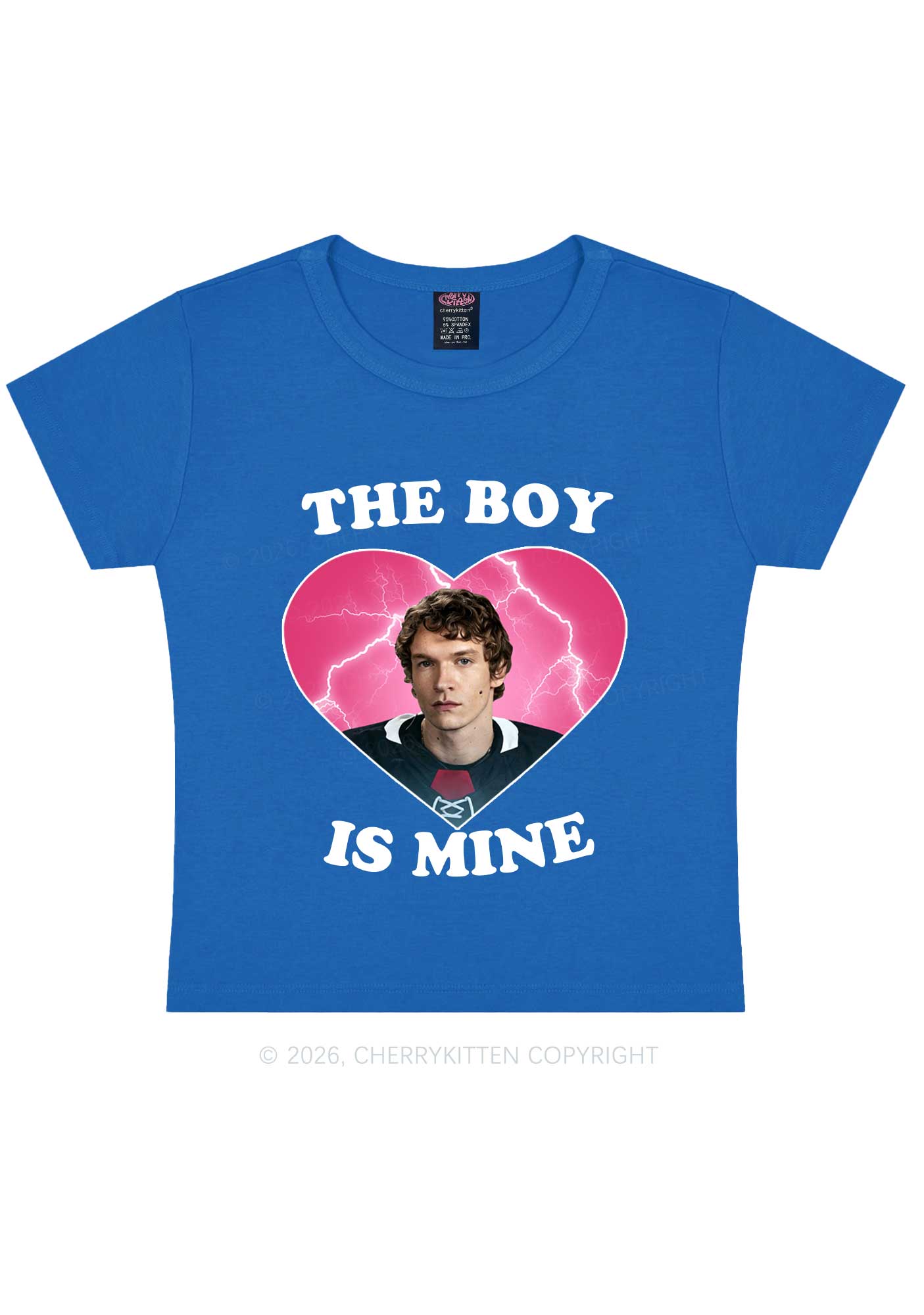 The Boy Is Mine CS Y2K Baby Tee Cherrykitten