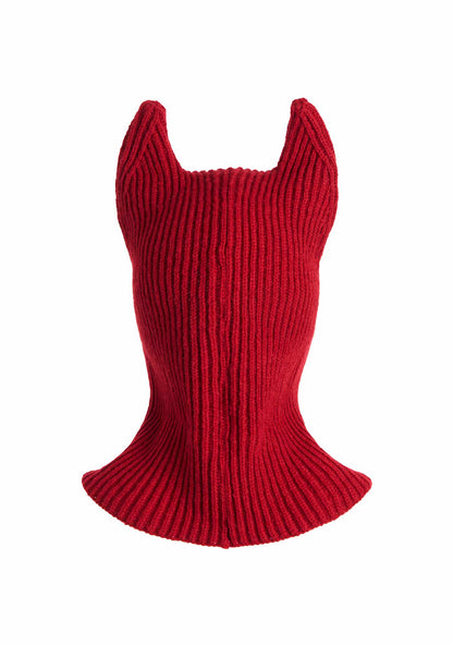 Halloween Y2K Devil Horn Knitted Hat Cherrykitten