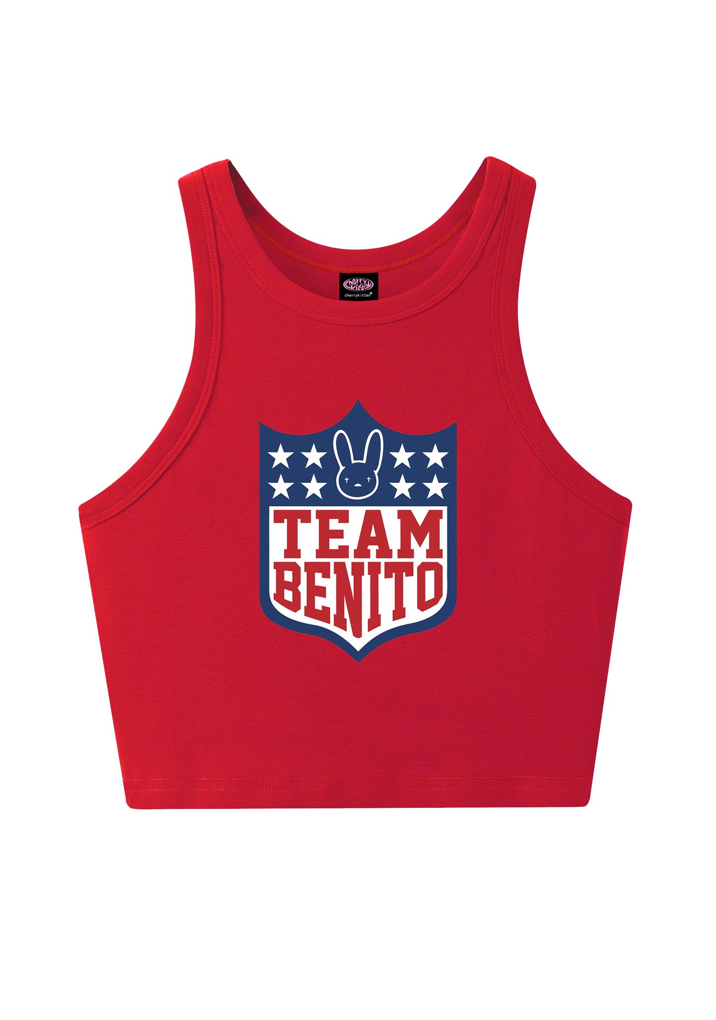 Team Bunny Y2K Crop Tank Top Cherrykitten