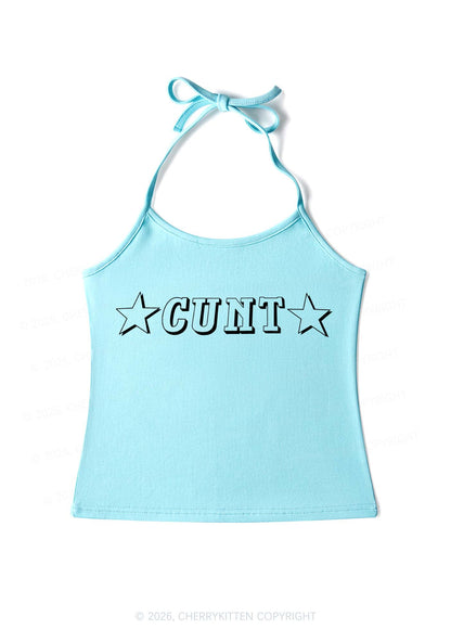Star Count Y2K Halter Neck Cami Cherrykitten
