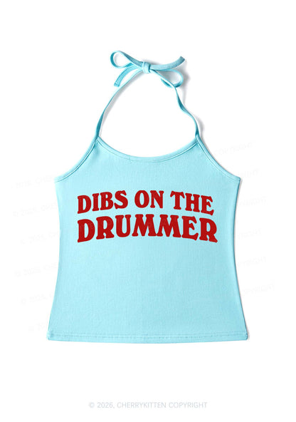Dibs On The Drummer Y2K Halter Neck Cami Cherrykitten