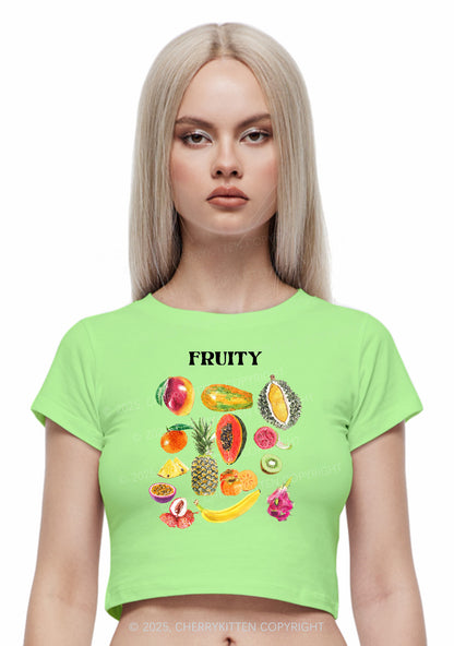 Fruity Y2K Baby Tee Cherrykitten