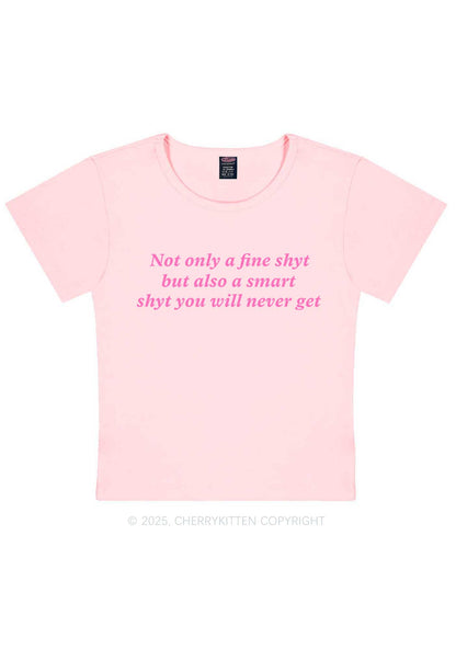Not Only Fine Shyt Y2K Baby Tee Cherrykitten