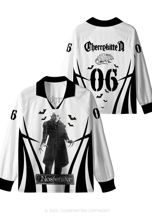 Halloween Custom Bat Monster Y2K Long Sleeve Sport Jersey Shirts Cherrykitten