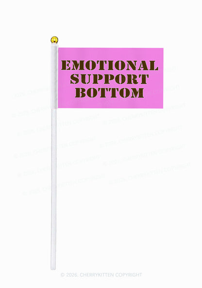 Emotional Support Bottom Pride Y2K Hand Flags Cherrykitten