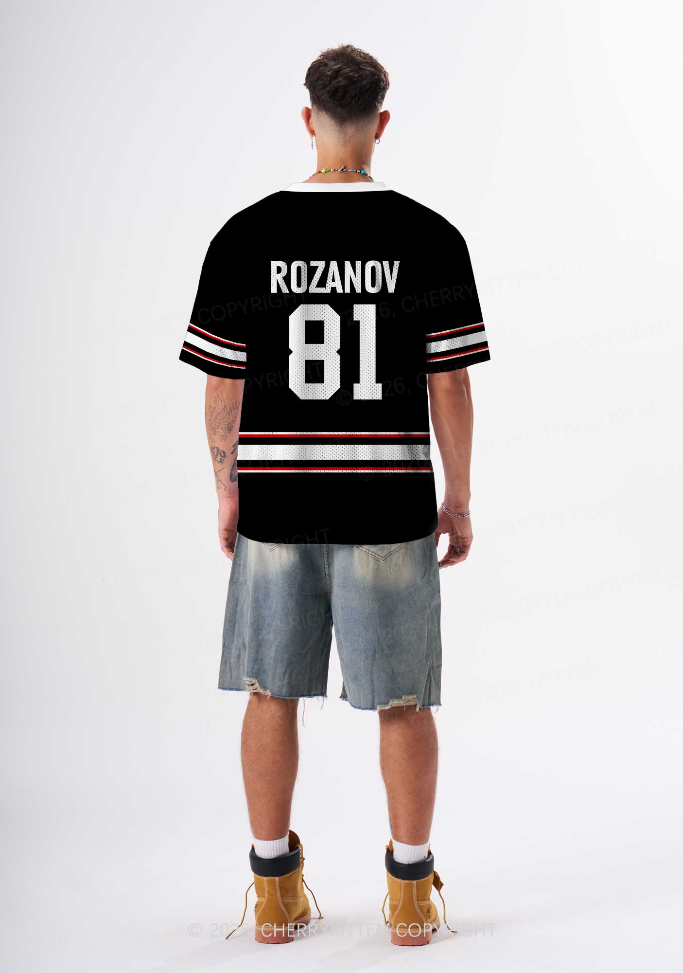 Blue Gaze HR Y2K Sport Jersey Shirts Cherrykitten