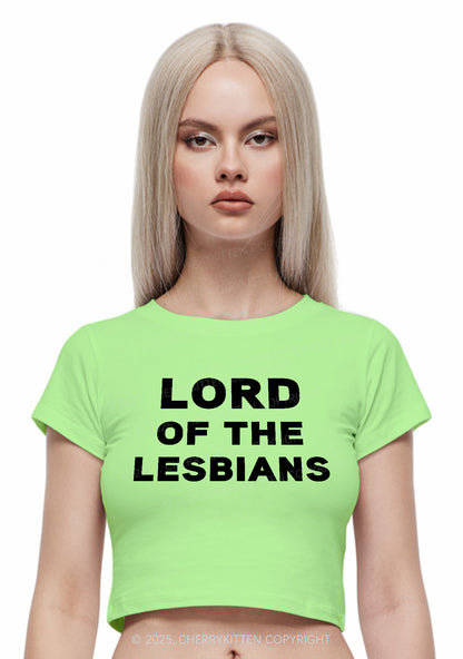 Lord Of The Lesbians Y2K Baby Tee Cherrykitten
