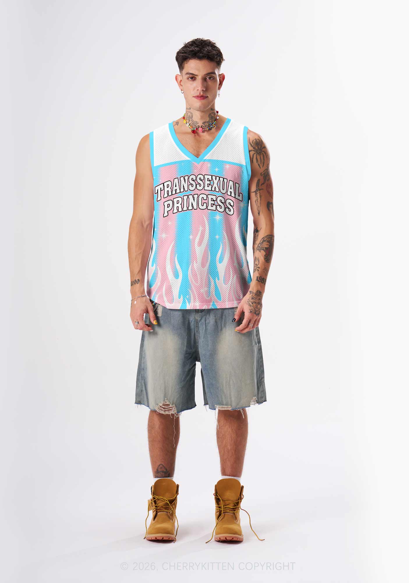 Transsexual Princess Pride Y2K Sport Jersey Tank Cherrykitten