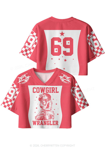 Cowgirl Wrangler Pride Y2K Crop Sport Jersey Shirts Cherrykitten