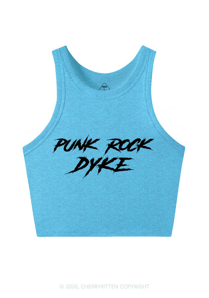 Punk Rock Dyke Pride Y2K Crop Tank Top Cherrykitten