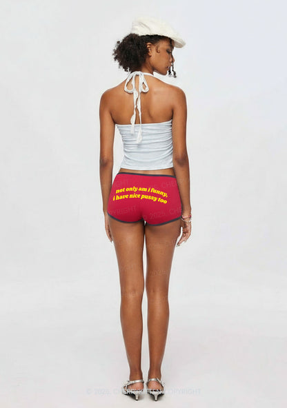 I Have Nice Puxxy Too Y2K Booty Shorts Cherrykitten