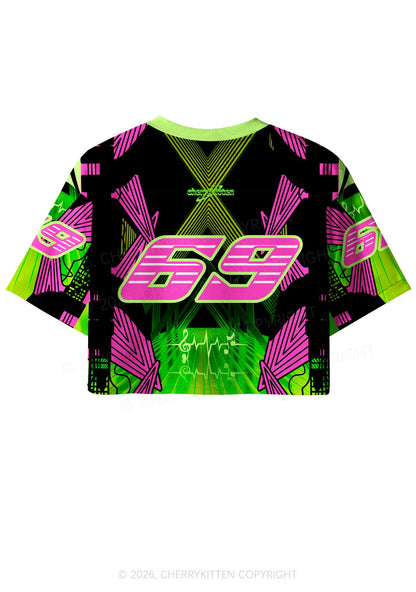 Bass Slxt Y2K Crop Sport Jersey Shirts Cherrykitten