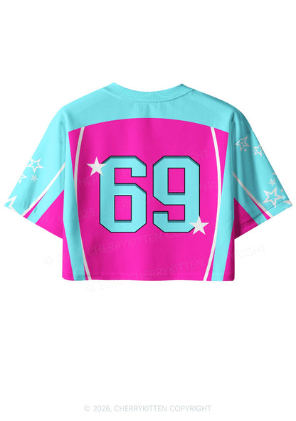 Hot Pink Homophobia Is Gay Pride Y2K Crop Sport Jersey Shirts Cherrykitten
