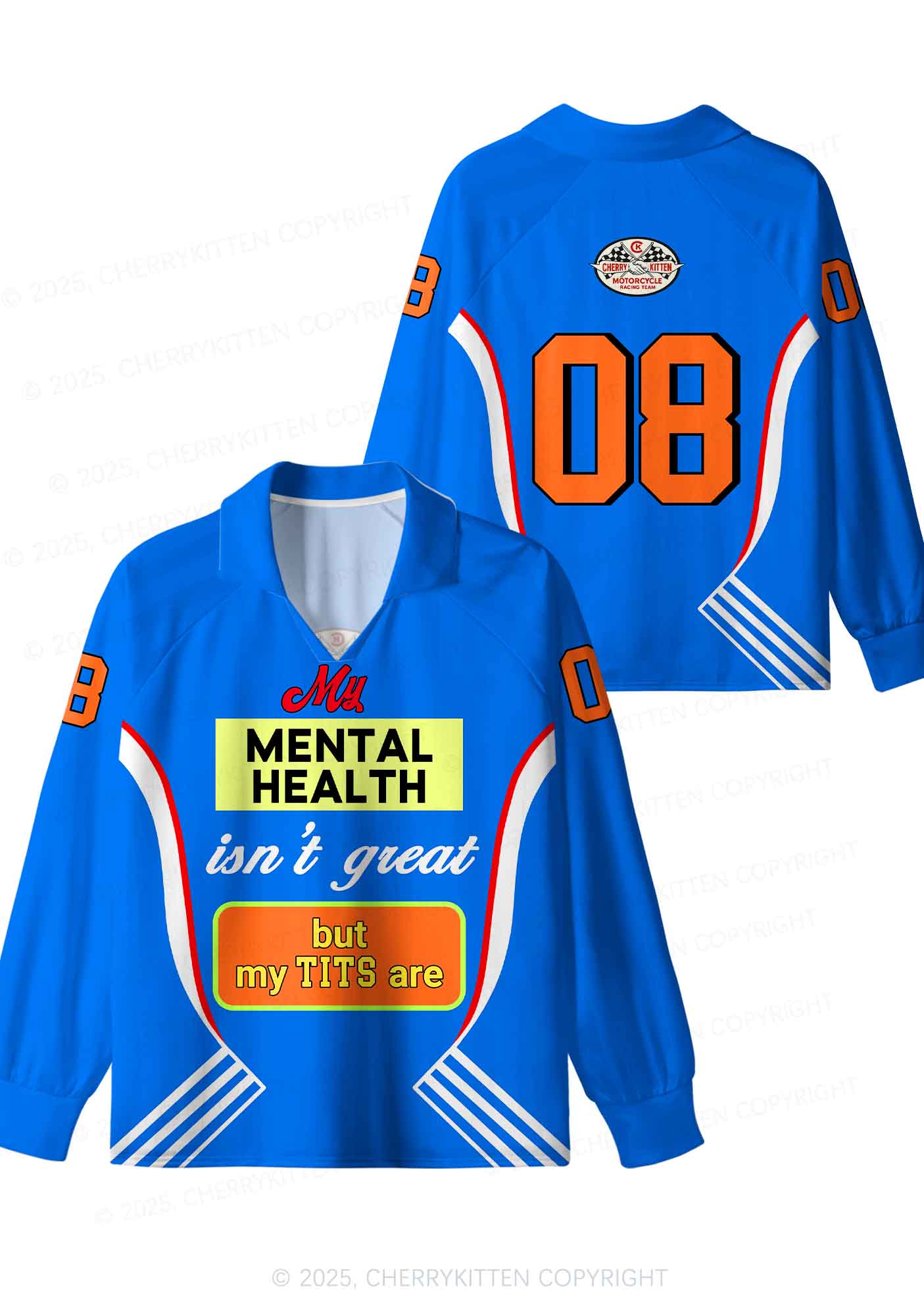 Custom My Mental Health Isnt Great Y2K Sport Long Sleeve Jersey Shirts Cherrykitten