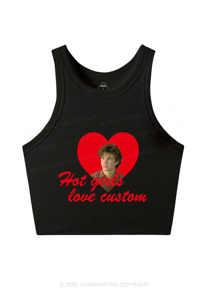 Hot Girl Custom Love Y2K Crop Tank Top Cherrykitten