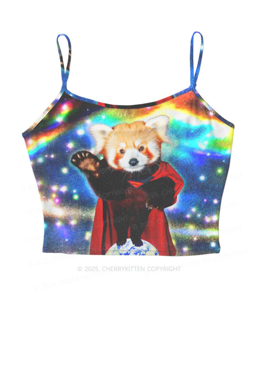 Super Raccoon Y2K Mesh Cami Tank Cherrykitten