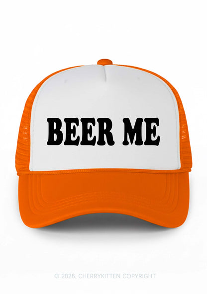 Beer Me Y2K Colorblock Trucker Hat Cherrykitten