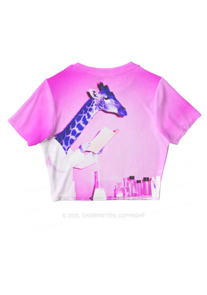 Dr Giraffe Y2K Mesh Crop Top Cherrykitten