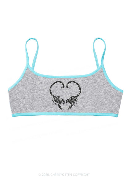 Skull Scorpion Heart Y2K Super Crop Cami Cherrykitten