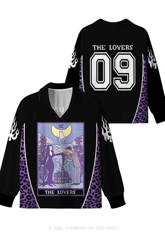 Custom Halloween Black The Lovers Y2K Long Sleeve Sport Jersey Shirts Cherrykitten