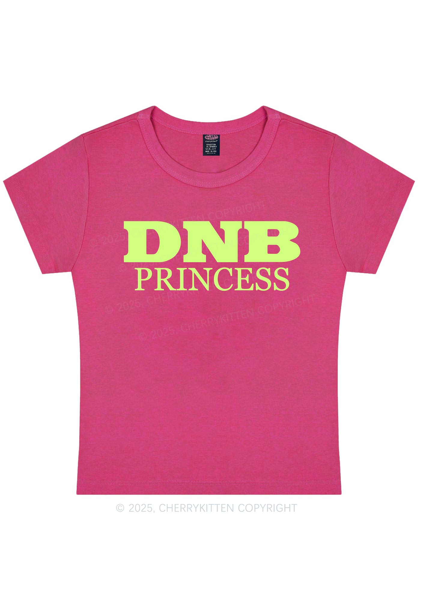 DNB Princess Y2K Baby Tee Cherrykitten