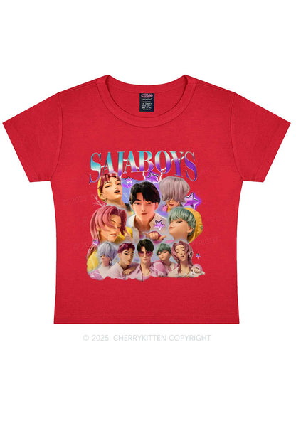 Kpop Boys Y2K Baby Tee Cherrykitten