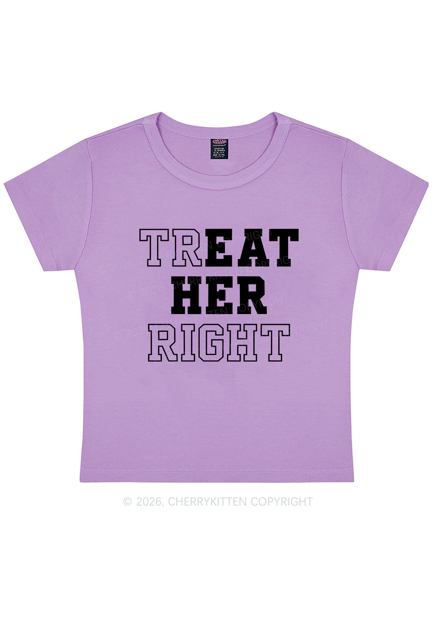 Eat Her Right Pride Y2K Baby Tee Cherrykitten