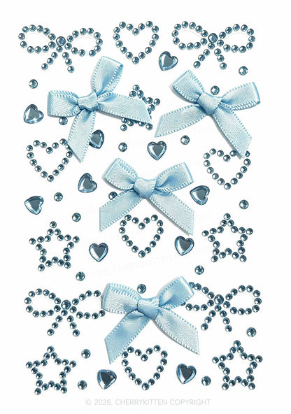 1pc Butterfly Rhinestone Y2K Face Sticker Cherrykitten