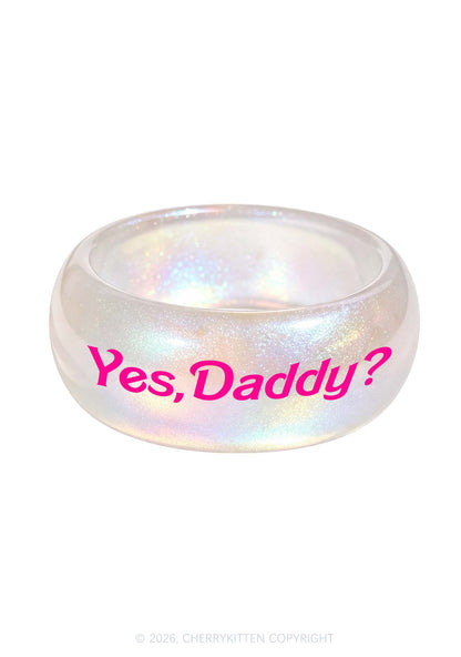 Yes Daddy Y2K Cuff Bangle Cherrykitten