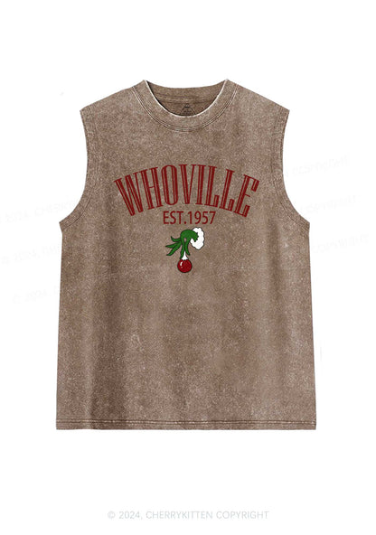 Christmas Whoville Y2K Washed Tank Cherrykitten