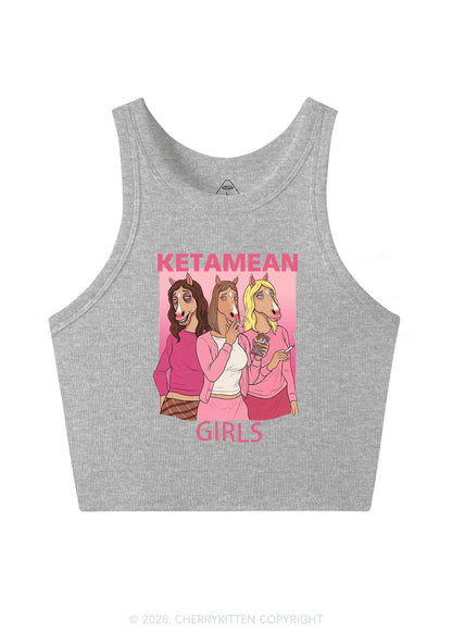 K Horse Girls Y2K Crop Tank Top Cherrykitten