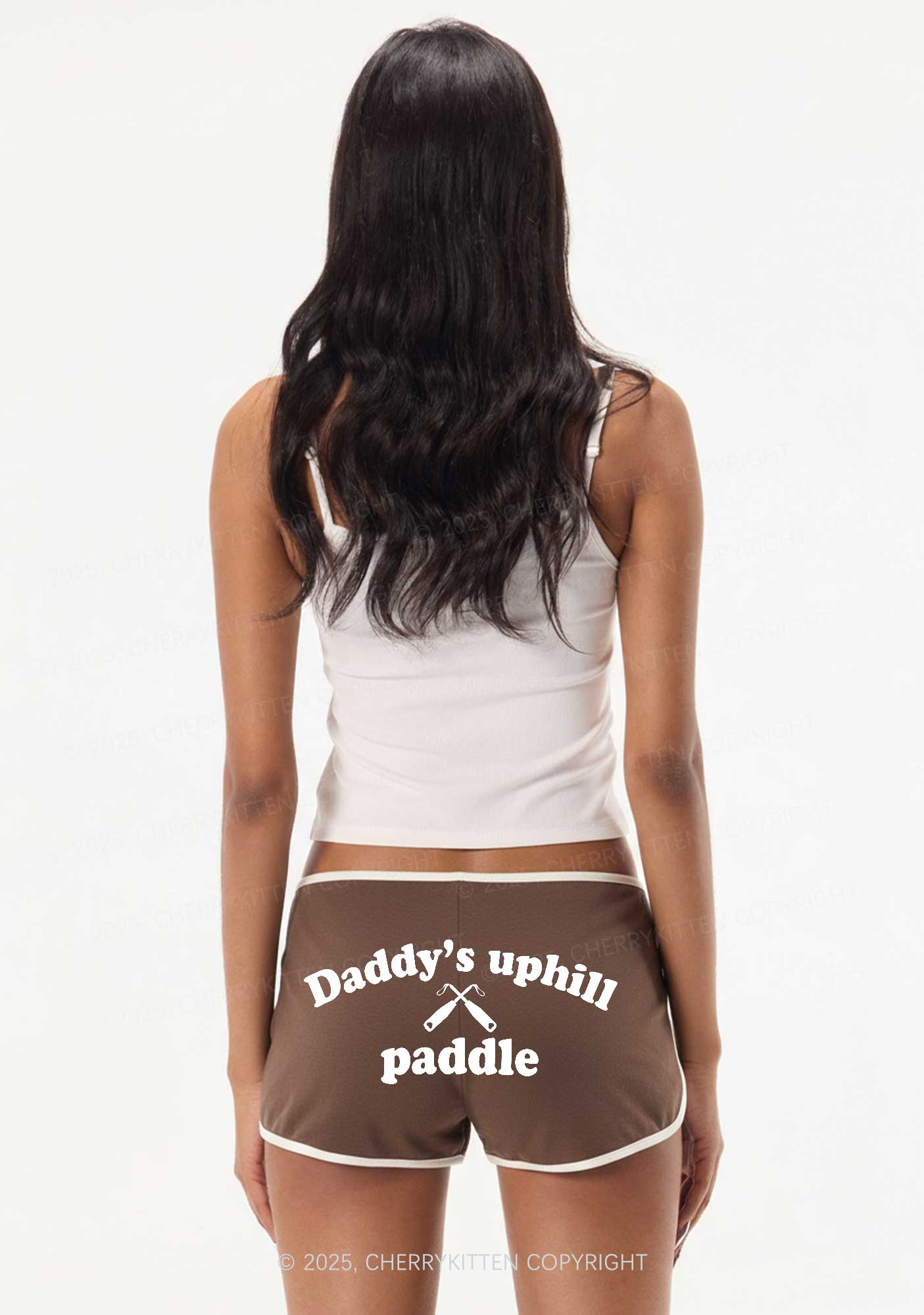 Daddys Uphill Paddle Y2K Booty Shorts Cherrykitten