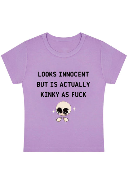 Curvy Innocent But Kinky As F Baby Tee