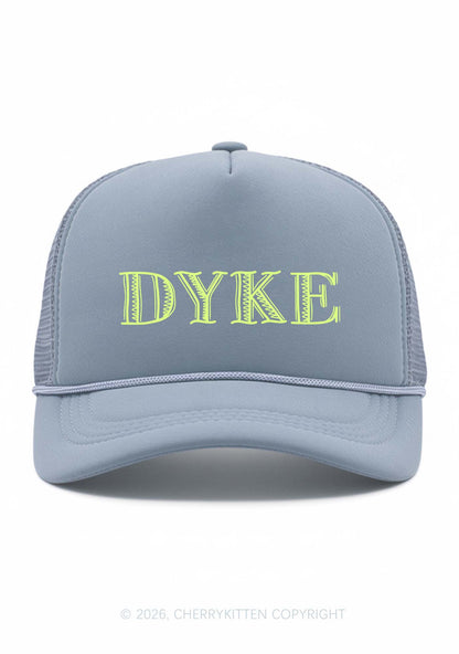 DYKE Pride Y2K Trucker Hat Cherrykitten