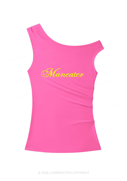Maneater Y2K Off Shoulder Tank Top Cherrykitten