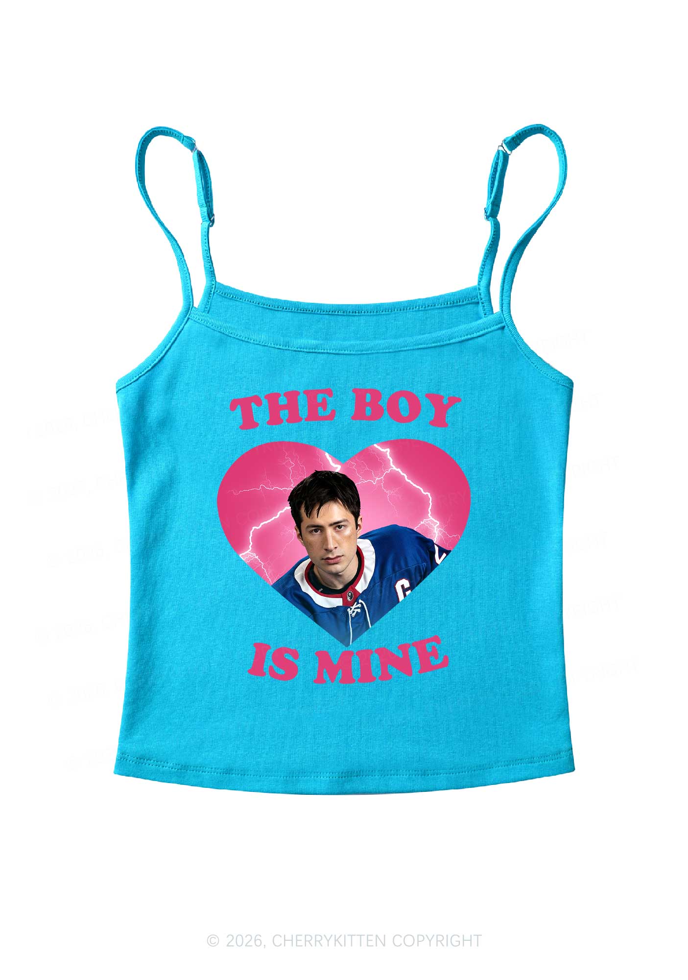The Boy Is Mine HR Y2K Spaghetti Strap Cami Cherrykitten
